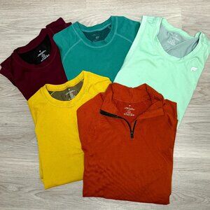 Lot of 5 Fabletics Workout Shirts